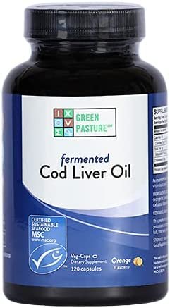Blue Ice Fermented Cod Liver Oil Orange Flavor - 120 Caps