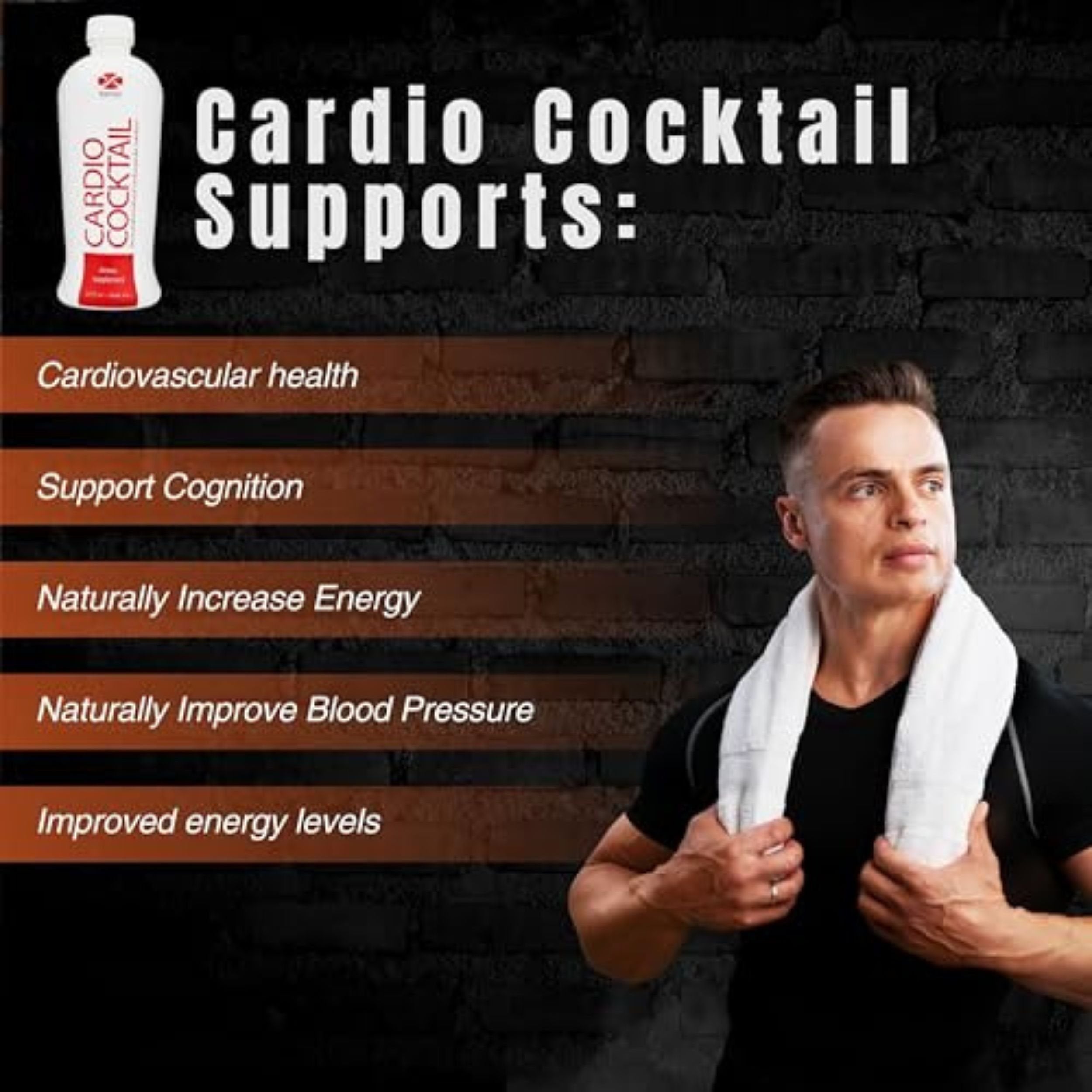 Worldwide Nutrition Bundle, 2 Items: Formor Cardio Cocktail Nitric Oxide Booster with L Arginine L Citrulline Supplement - 2 Count, 32 Oz Blood Pressure Supplements and Multi-Purpose Key Chain