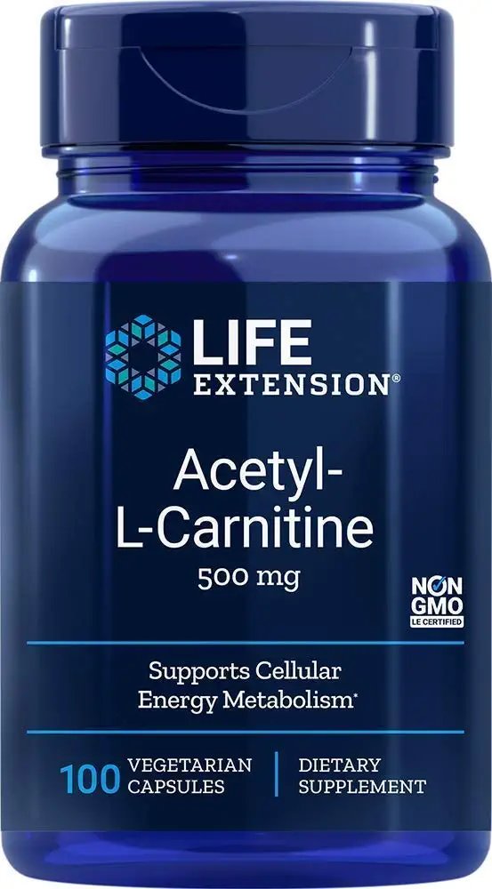 Acetyl L Carnitine 500mg Life Extension 100 VCaps