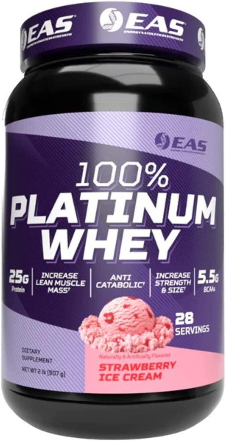 EAS 100% Platinum Whey Protein Powder - Anti Catabolic - 25g Protein