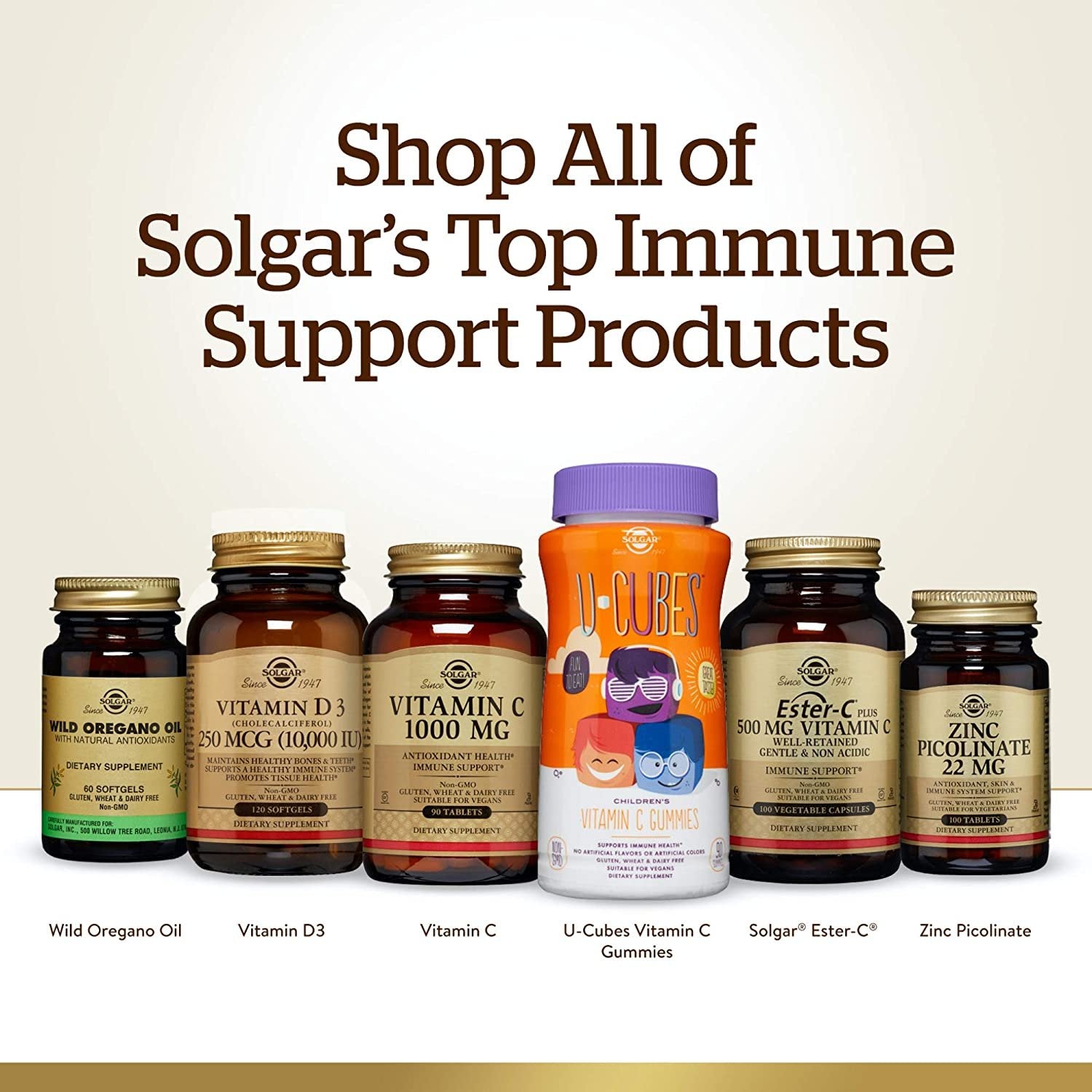 Solgar Ester-C Plus 500 mg Vitamin C (Ascorbate Complex) - Gentle & Non Acidic - Antioxidant & Immune Support - 100 Vegetable Capsules (100 Servings)