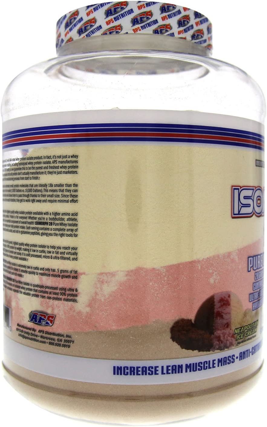 APS Nutrition Isomorph Whey Protein Isolate |Neopolitan Ice Cream | 5lb