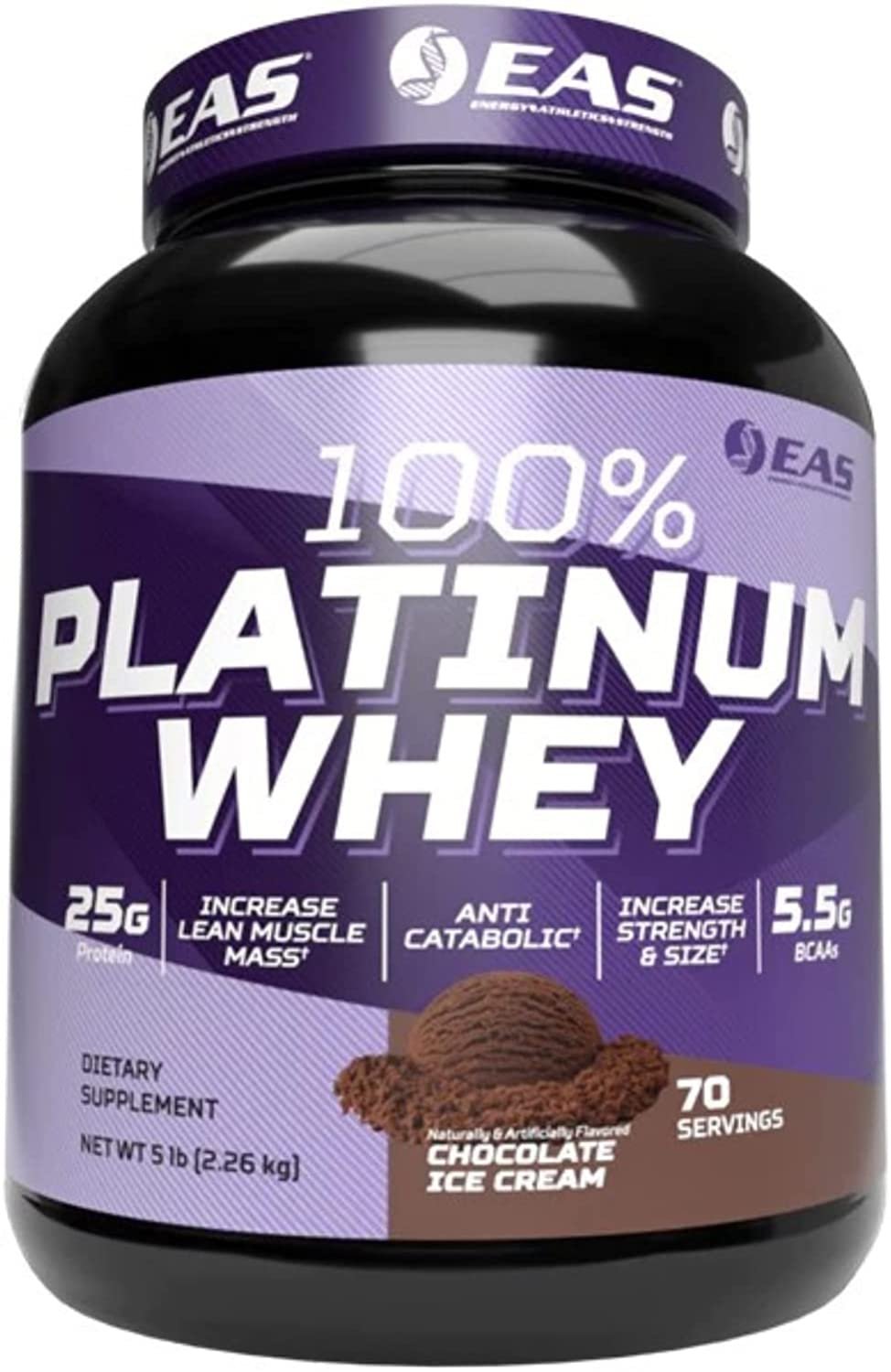 EAS 100% Platinum Whey Protein Powder - Anti Catabolic - 25g Protein