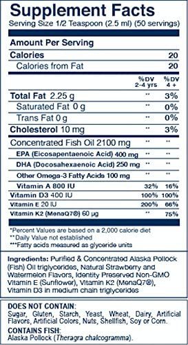 Wiley's Finest Wild Alaskan Fish Oil - Beginner's DHA 650mg EPA + DHA Omega-3 Natural Wild Alaskan Supplement 50 Servings