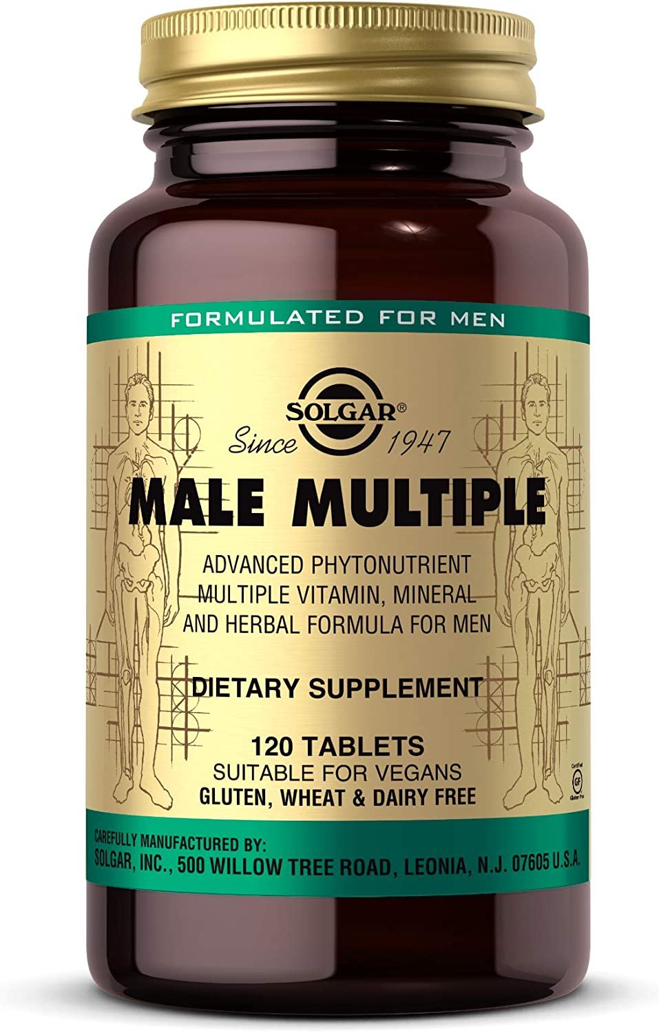Solgar Male Multiple - Multivitamin, Mineral & Herbal Formula for Men