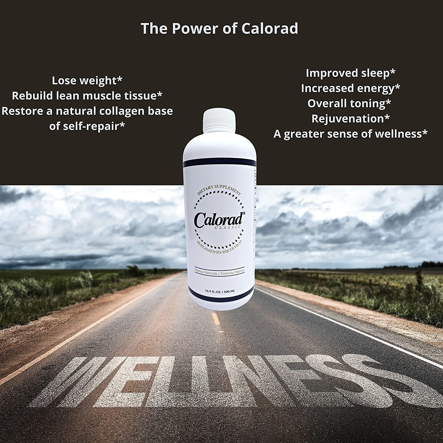 Worldwide Nutrition Calorad Classic Marine Dietary Supplement Vegetarian - Kosher - Gluten Free - 16.9 Fl Oz - 30 Servings - w Bonus Keychain