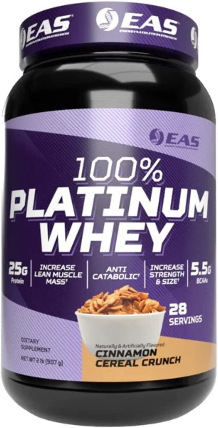EAS 100% Platinum Whey Protein Powder - Anti Catabolic - 25g Protein