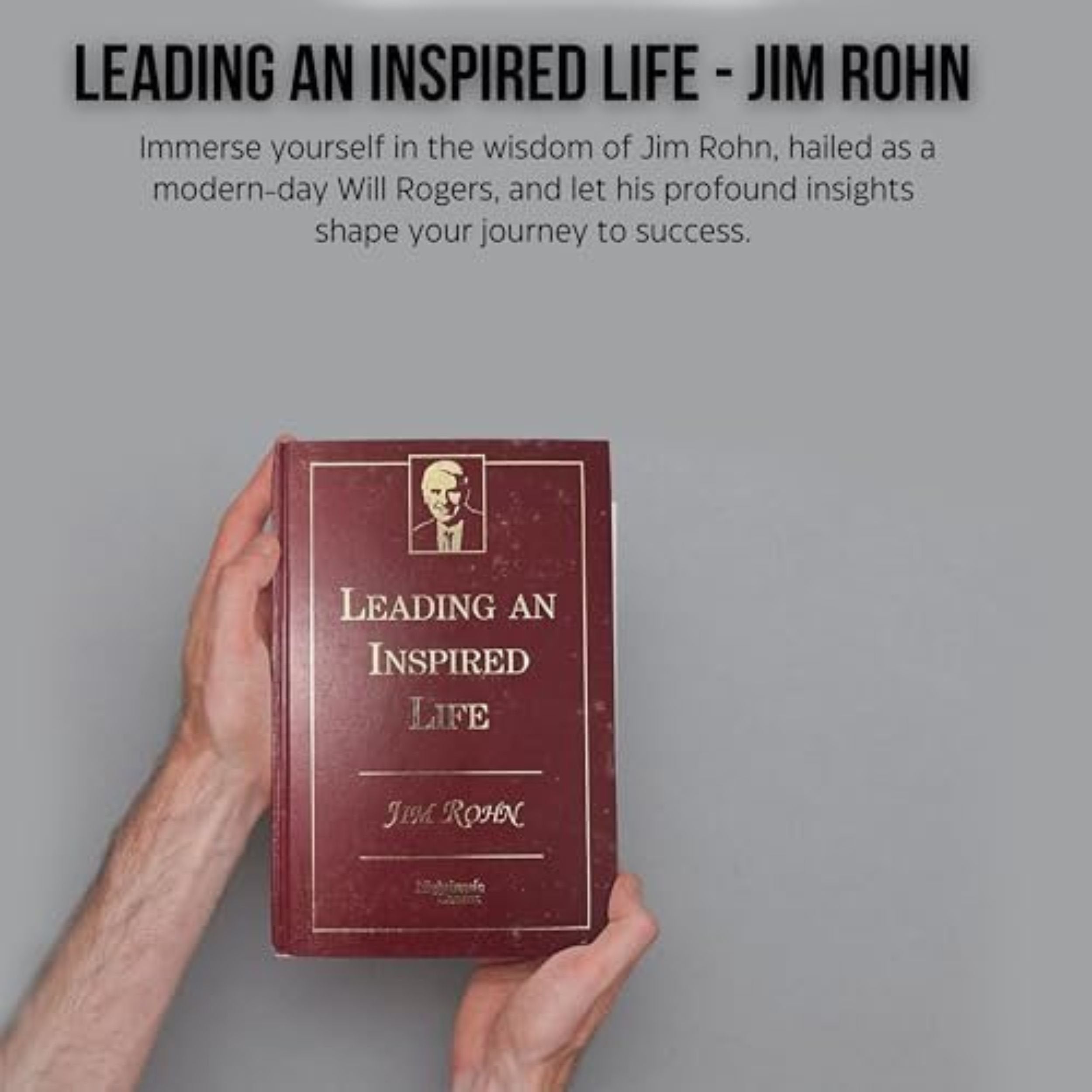 Leading an Inspired Life - Jim Rohn's Transformative Wisdom and Timeless Legacy Influential Book and Multi-Purpose Key Chain