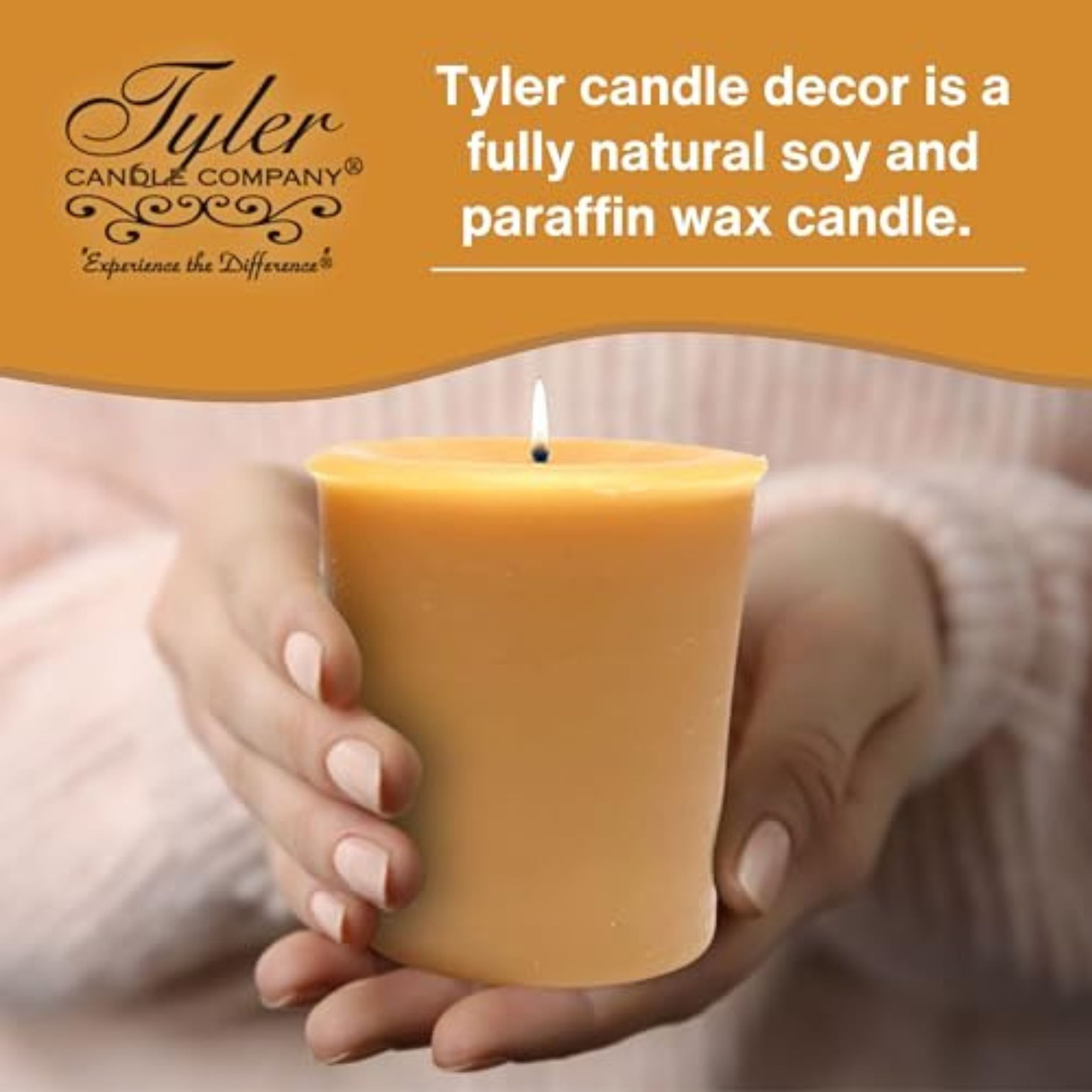 Tyler Candle Company Fleur De Lis Votive Luxury Scented Candles - 4 Pack of 2 oz  Candles with 15 Hour Burn Time Each - with Multi-Purpose Key Chain
