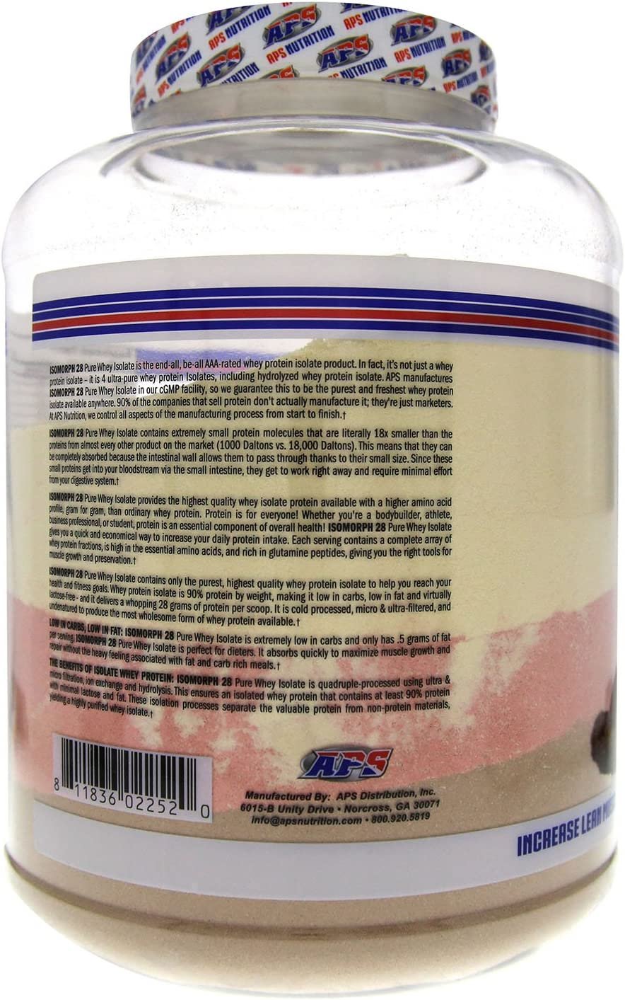 APS Nutrition Isomorph Whey Protein Isolate |Neopolitan Ice Cream | 5lb