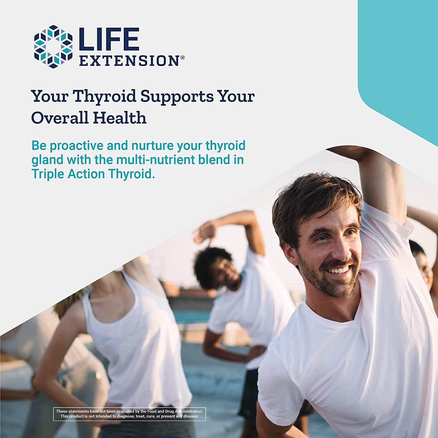Life Extension Triple Action Thyroid - Thyroid Health Support Supplement with Vitamins A, B, Iodine, Magnesium, L-Tyrosine, Ashwagandha & Ginseng for Energy – Non-GMO, Gluten-Free - 60 Capsules