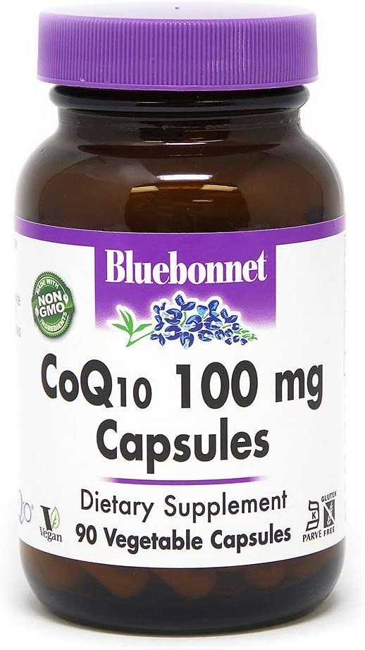BlueBonnet CoQ-10 Vegetarian Capsules, 100 mg, 90 Count