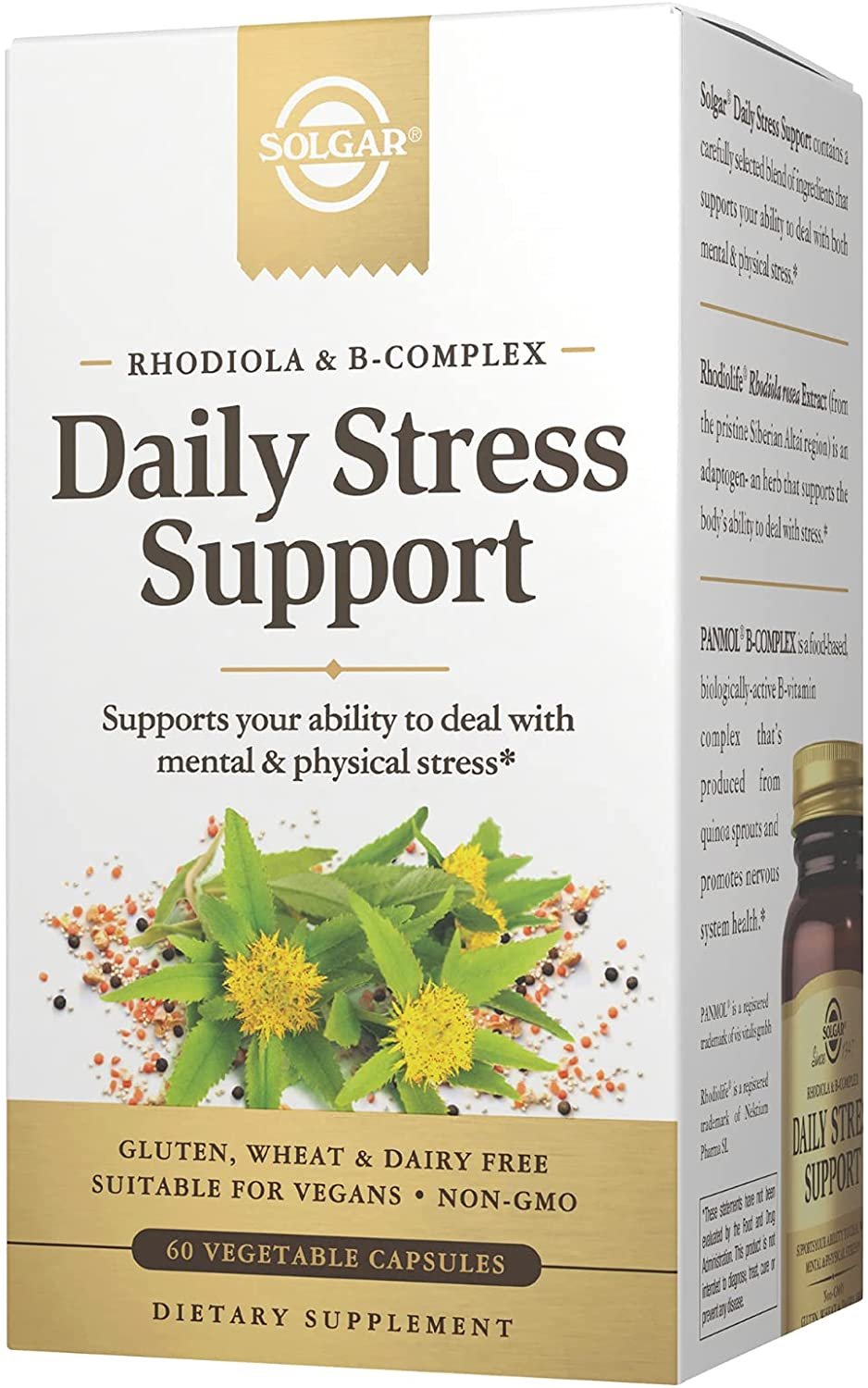 Solgar Daily Stress Support - Food-Based, Biologically-Active B-Vitamin Complex