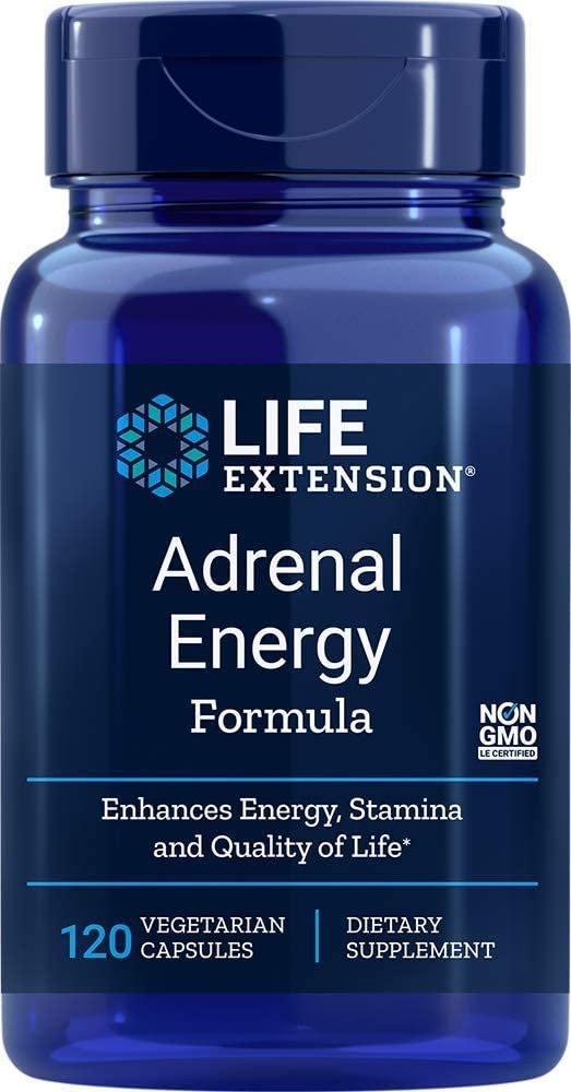 Life Extension Adrenal Energy Formula, 120 Vegetarian Capsules