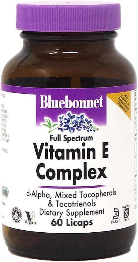 Bluebonnet Natural Full Spectrum Vitamin E Complex - 60 Licaps