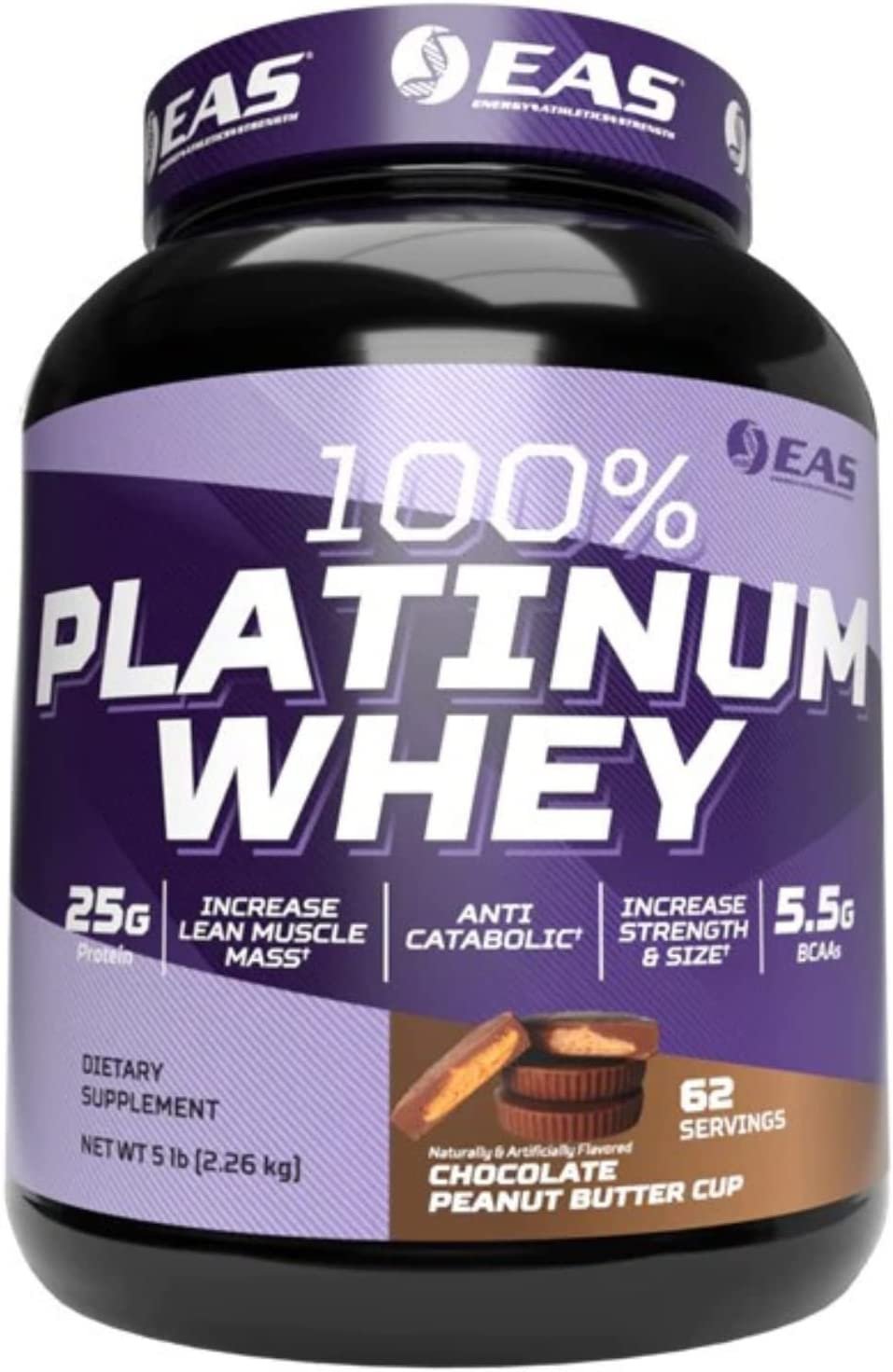 EAS 100% Platinum Whey Protein Powder - Anti Catabolic - 25g Protein