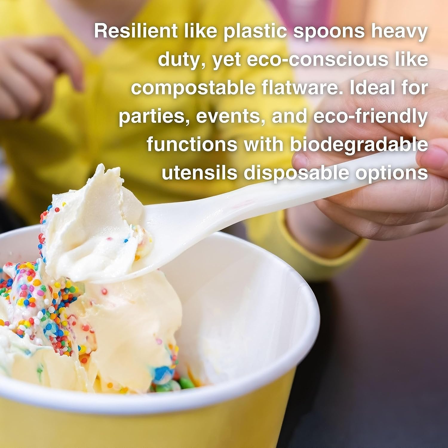 Solo Heavyweight Disposable 6-inch White Spoons Plastic Cutlery - 1 Box of 500ct with WWN Multi-Purpose Keychain