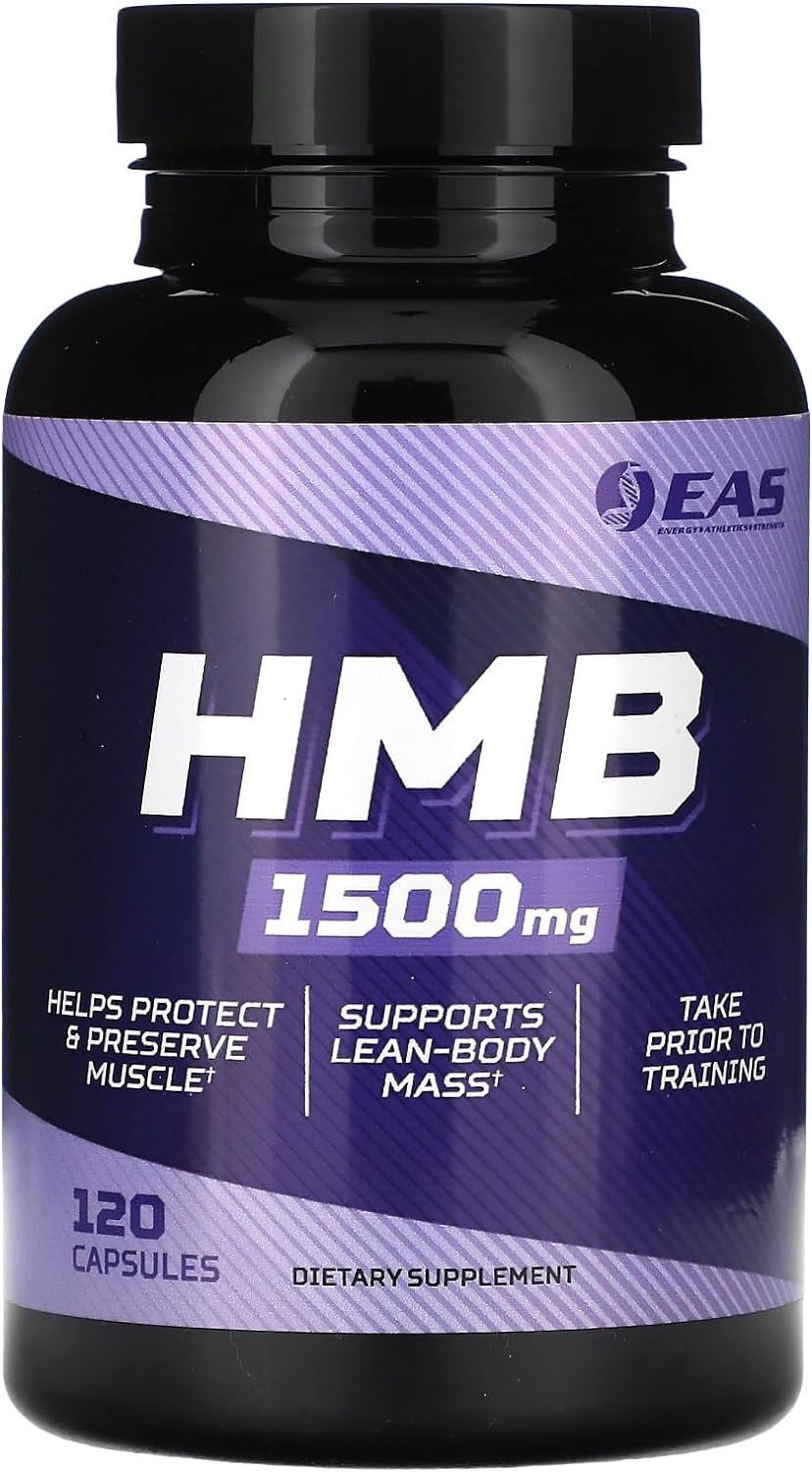 EAS HMB 1500mg - 120 Capsules - Protect and Preserve Lean Muscle - Support Lean Body Mass - Enhanced Recovery and Muscle Repair