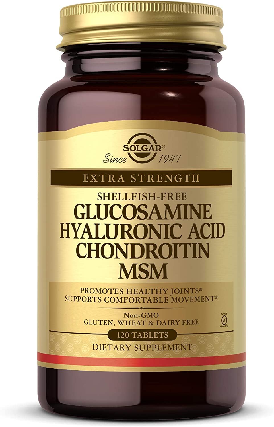 Solgar Glucosamine Hyaluronic Acid Chondroitin MSM - Joint Support 120 ct