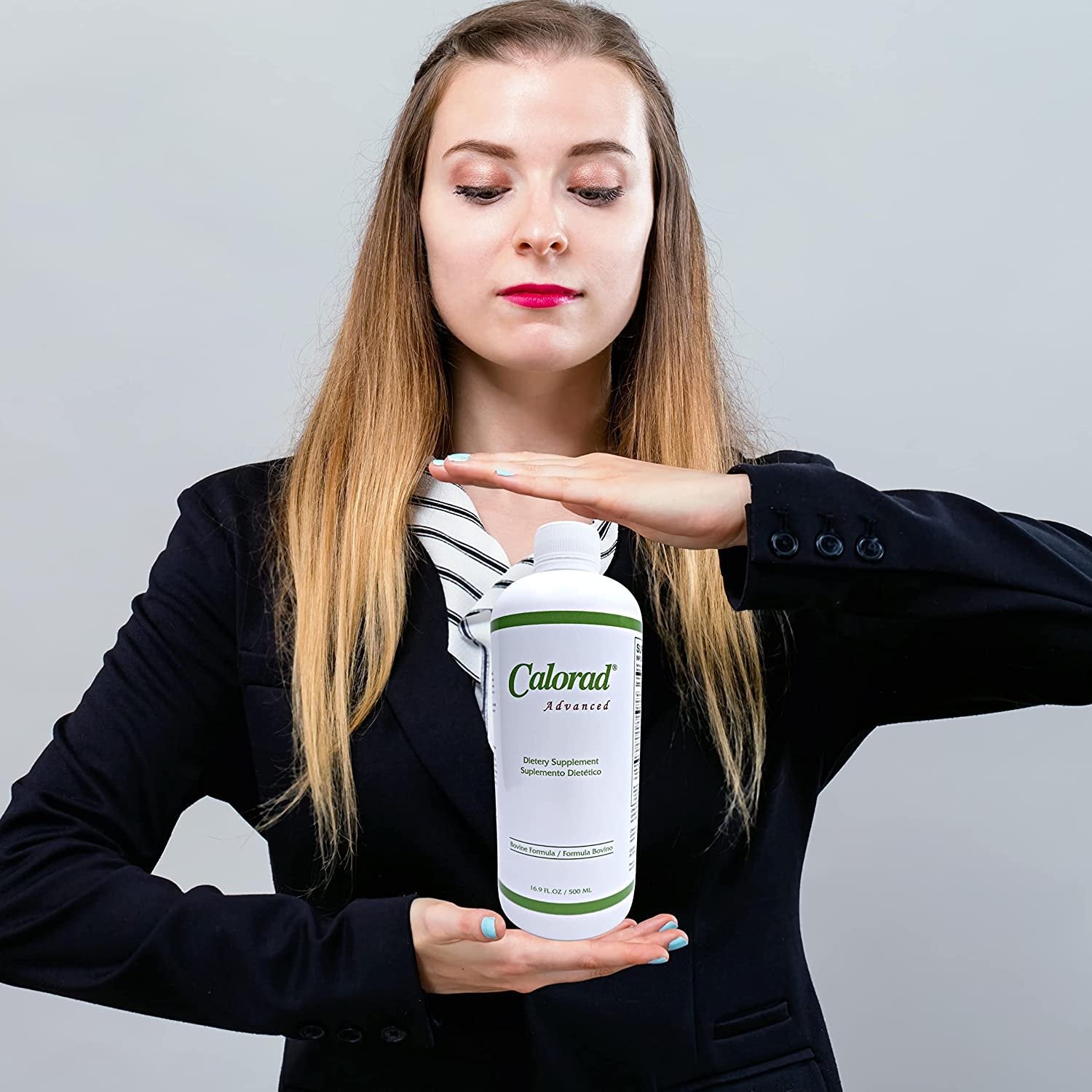 Calorad Advanced Bovine Formula, 16.9 Fl Oz  - Bovine Collagen - Liquid Collagen - Dietary Supplement - Collagen Hydrolysate - Collagen Protein - Vegetarian - Kosher - Gluten Free - 30 Servings - Pack of 1 with Keychain