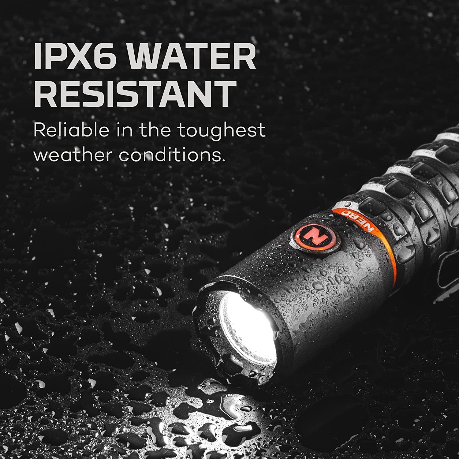 NEBO Redline Torchy 2K 2000 Lumen Pocket Flashlightfor EDC, Wireless USB Rechargeable LED Water & Impact Resistant for Camping, Hunting, Hiking, Fishing, 5 Light Modes, Water and Impact Resistant