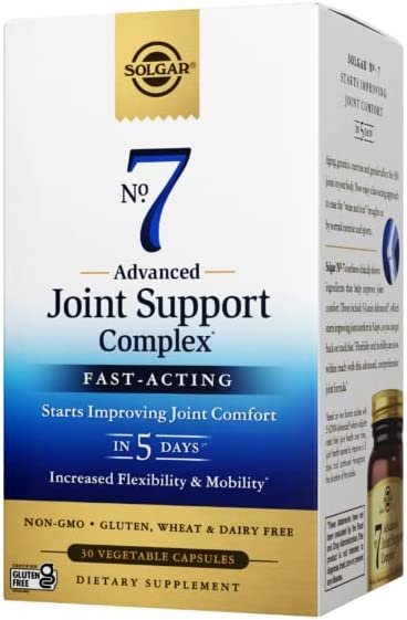 Solgar No. 7, 90 Vegetable Capsules - 3 Pack - Joint Support & Comfort - Increased Mobility & Flexibility - With Collagen & Turmeric - Non GMO, Gluten Free, Dairy Free - 90 Servings