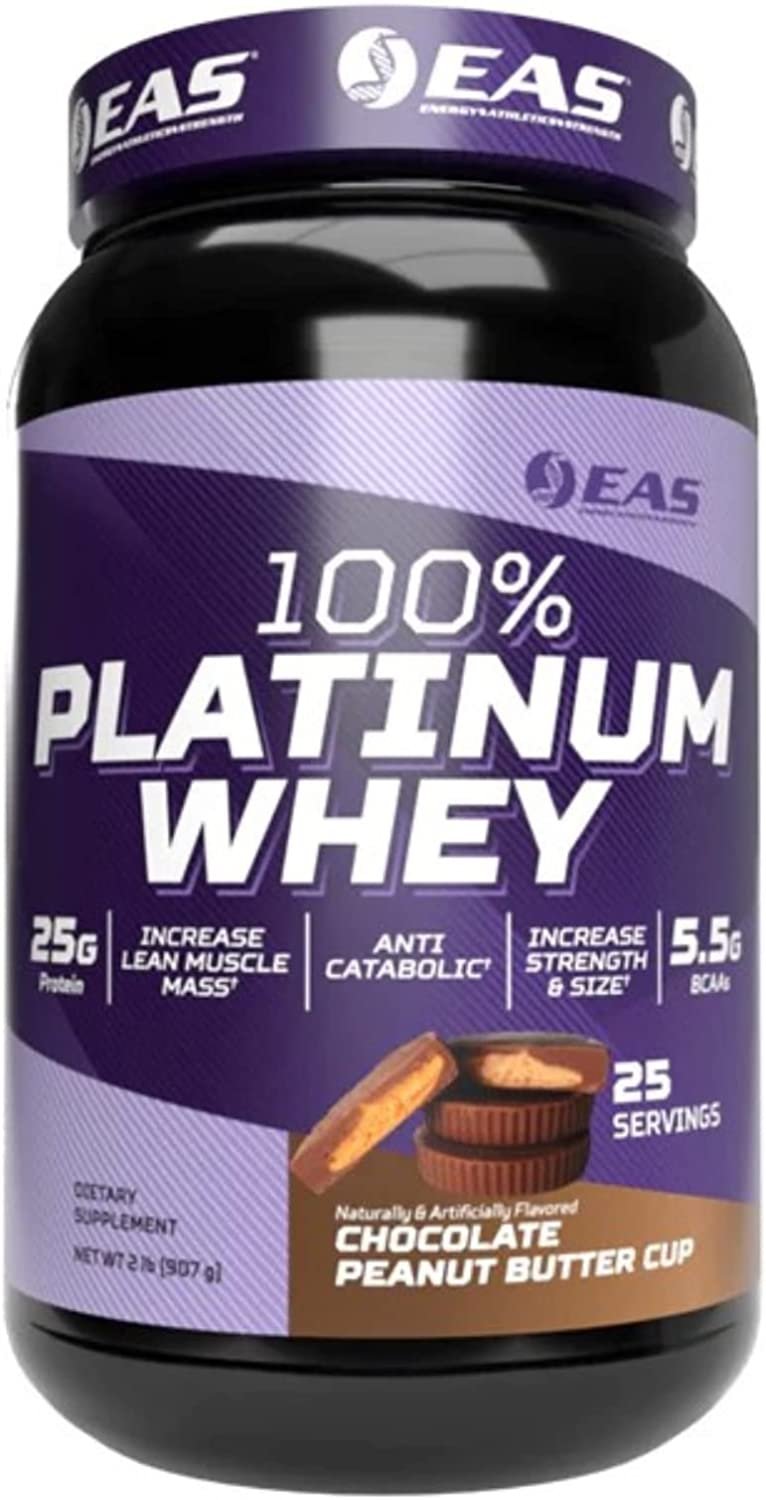 EAS 100% Platinum Whey Protein Powder - Anti Catabolic - 25g Protein