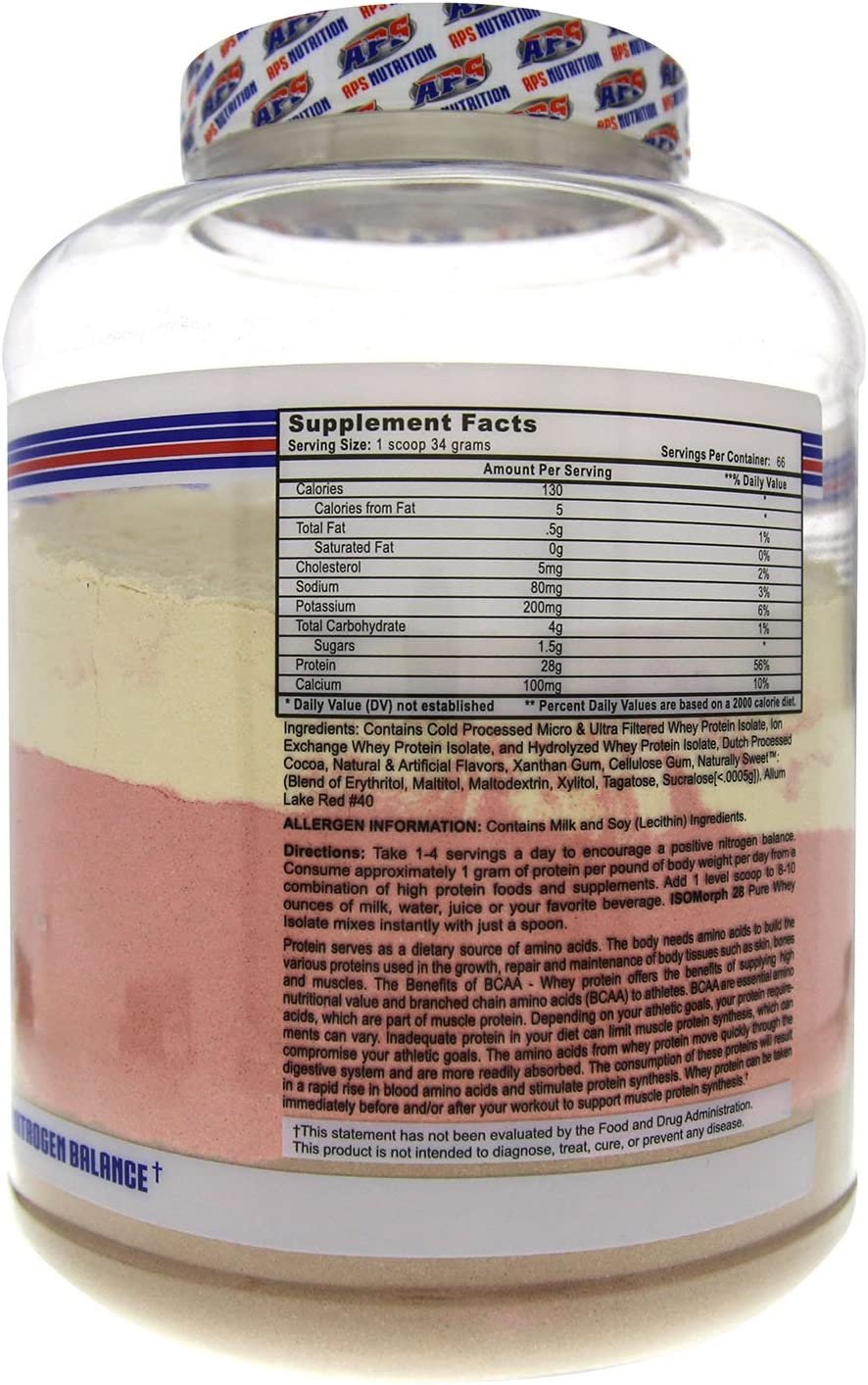 APS Nutrition Isomorph Whey Protein Isolate |Neopolitan Ice Cream | 5lb