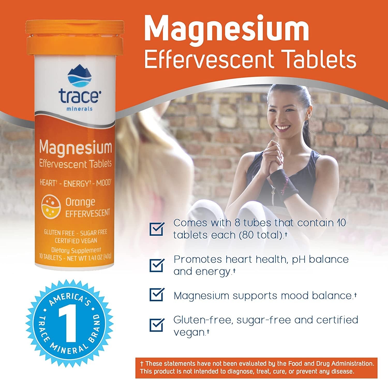Trace Minerals Magnesium Effervescent Tablets