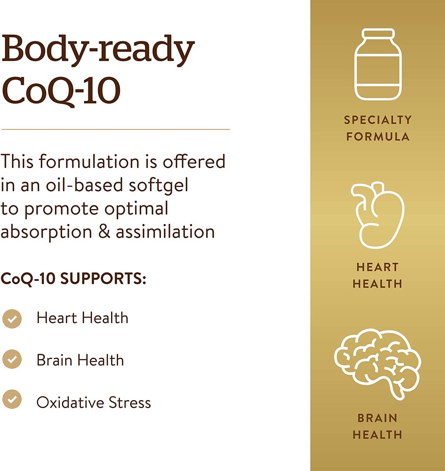 Solgar Megasorb CoQ-10 100 mg, 90 Softgels - Supports Heart Function & Healthy Aging - Coenzyme Q10 Supplement - Enhanced Absorption - Non-GMO, Gluten Free, Dairy Free - 90 Servings