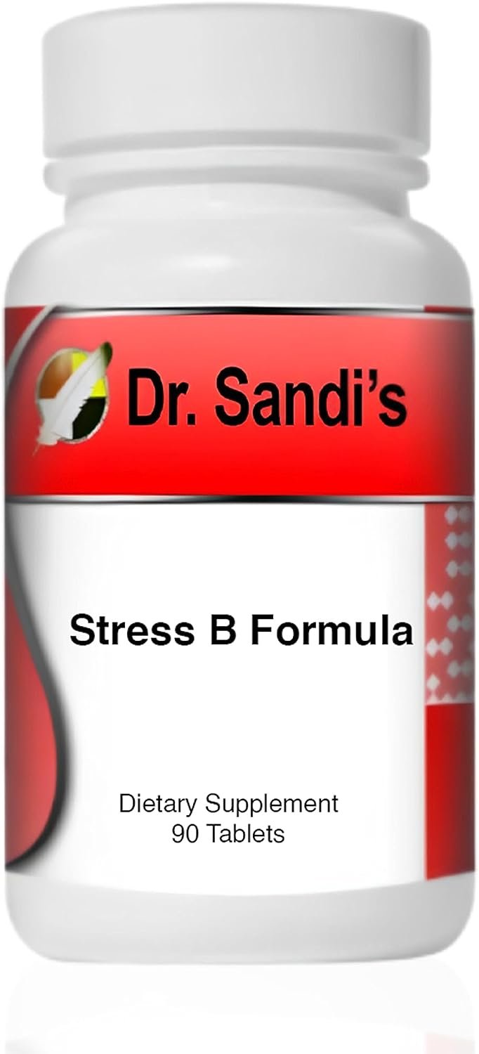 Dr. Sandi's Stress B Formula - B Complex Vitamins For Men and Women - Vitalizing B Complex Vitamin Supplement for Women and Men with B12 Complex - 90 Count Vitamin B Complex with Electrolytes