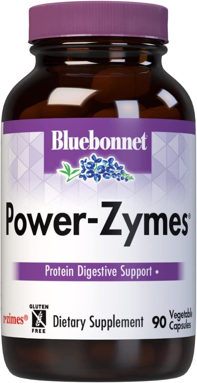 BlueBonnet Power-Zymes Vegetarian Capsules, 90 Count
