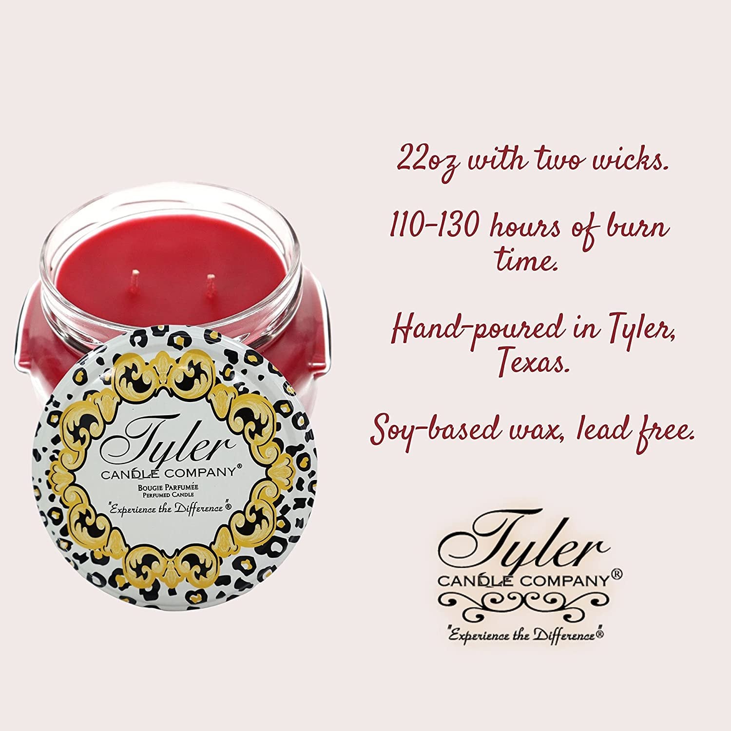 Tyler Candle Company, Kathina Jar Candle, Scented Candles Gifts for Women, Ultimate Aromatherapy Experience, Luxurious Candles with Essential Oils, Long-Lasting Burn, Large Candle 22oz