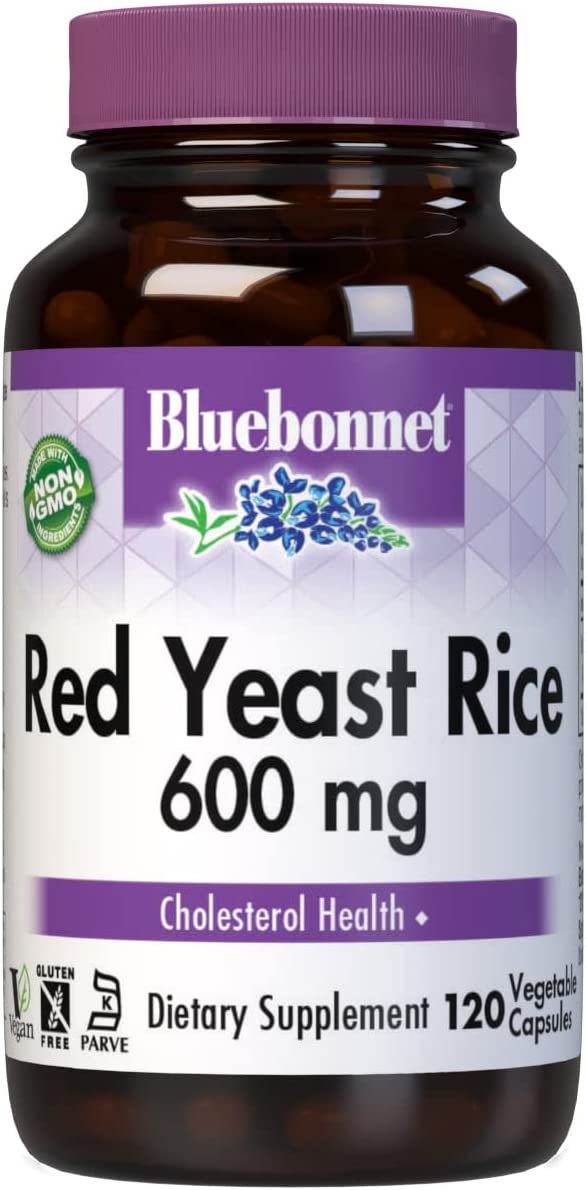 BlueBonnet Red Yeast Rice Supplement, 120 Count