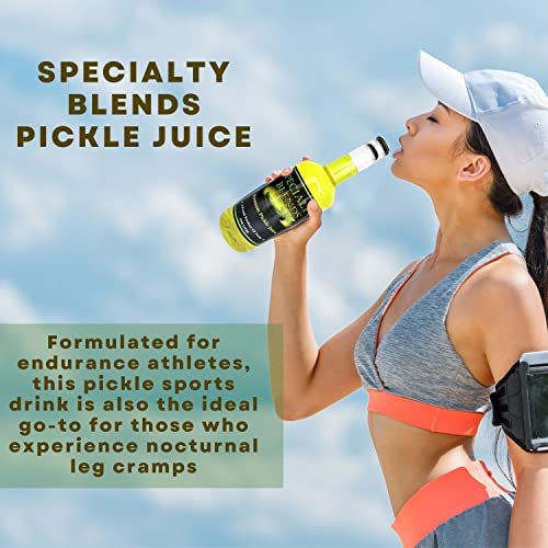 Specialty Blends Pickle Juice - Premium Pickle Juice for Leg Cramps, Freeze Pops, Drink Mixer, Gluten Free, Keto Friendly, Natural Electrolyte (2 Pack) 1L with Bonus Key Chain