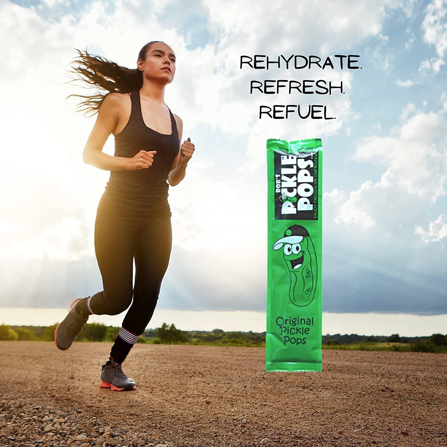 Bob's Pickle Pops Sport - Original Dill - For Hydration and Cramp Relief - 2 oz per Pickle Juice Popsicle Sticks