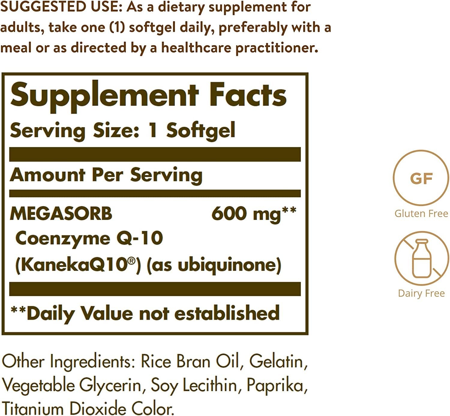 Solgar Megasorb CoQ-10 600 mg - Promotes Heart & Nervous System Health - 30 ct