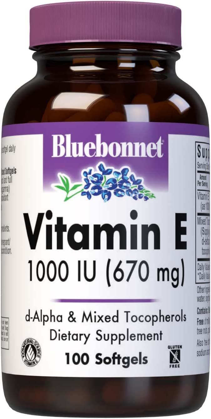 BlueBonnet Vitamin E 1000 IU Mixed Softgels, 100 Count