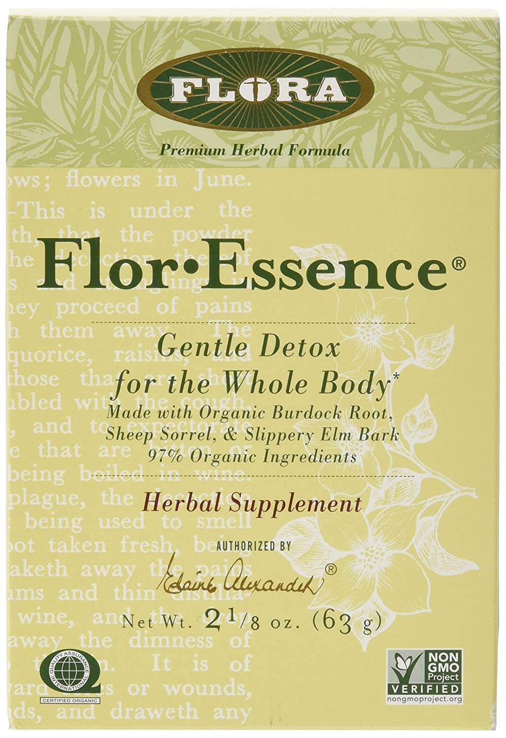 FLORA - FlorEssence Dry Tea Blend, Gentle Detox & Cleanse, 2.2 Oz
