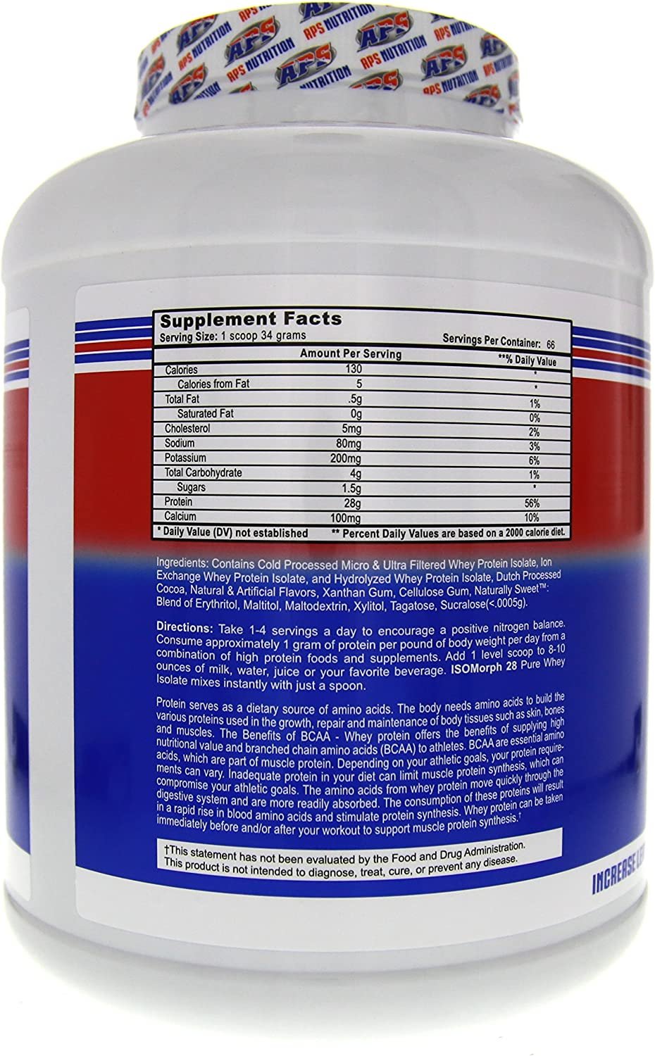APS Nutrition Isomorph Whey Protein Isolate |Chocolate Fudge Pop | 5lb
