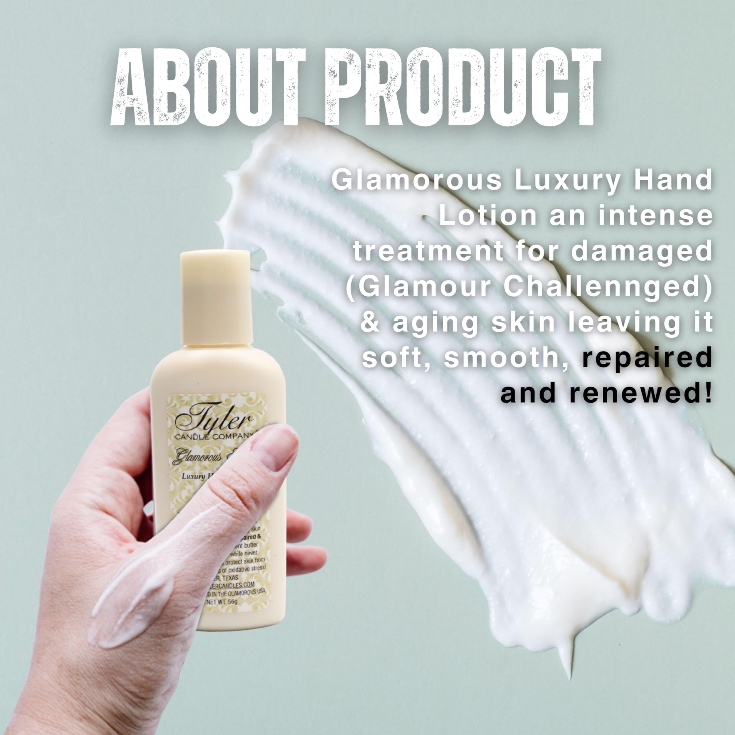 Tyler Hand Lotion - Tyler Scented and Small Hand Cream For Dry Hands with Moisture-Boosting Skin - 2 Oz Travel Size Luxury Hand Lotion and Multi-Purpose Key Chain