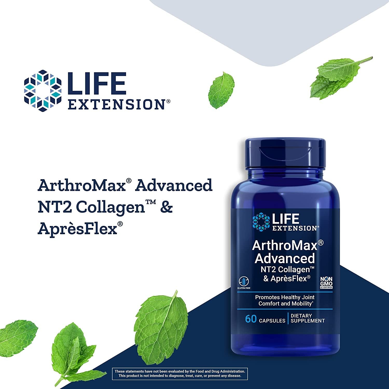 Life Extension ArthroMax Advanced with NT2 Collagen & AprèsFlex Capsules, Our Joint Health, Comfort & Mobility Formula, Non-GMO, Gluten-Free, 60 Count