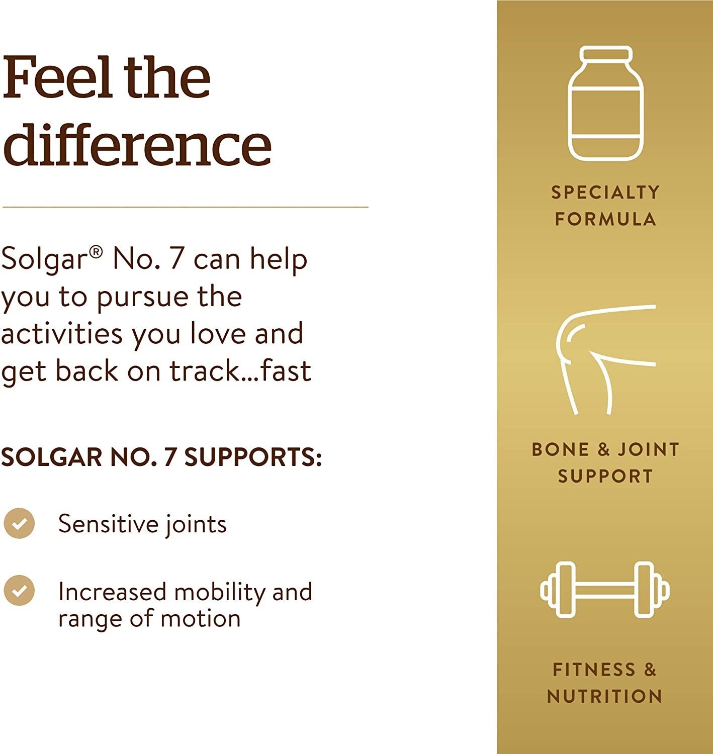 Solgar No. 7, 90 Vegetable Capsules - 3 Pack - Joint Support & Comfort - Increased Mobility & Flexibility - With Collagen & Turmeric - Non GMO, Gluten Free, Dairy Free - 90 Servings