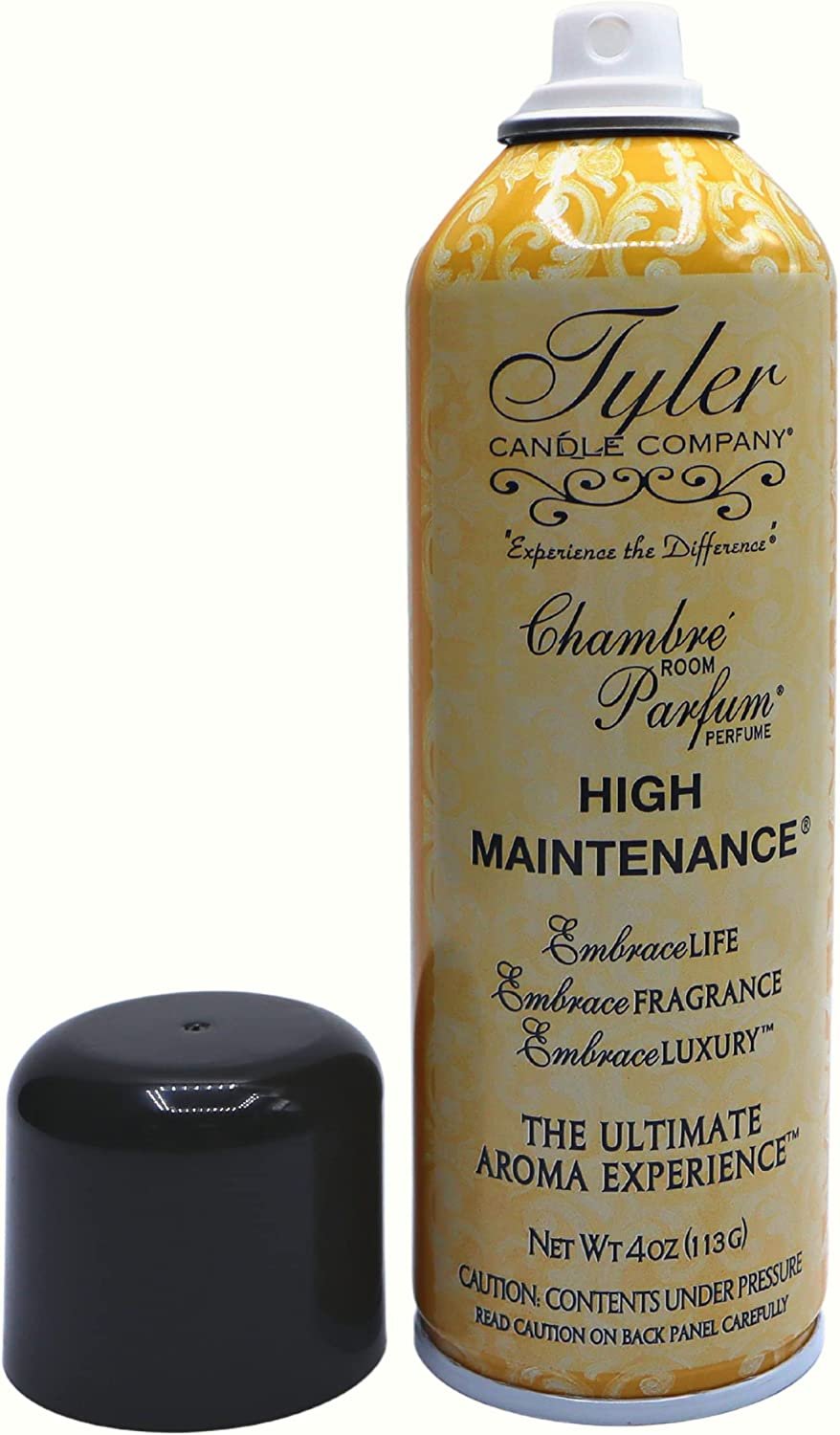 Tyler Candle Company High Maintenance Signature Fragrance Chambre Parfum - Luxury High Maintenance Scent Air Freshener / Fragrant Room Air Spray - 4 Oz Container - The Ultimate Aromatic Experience