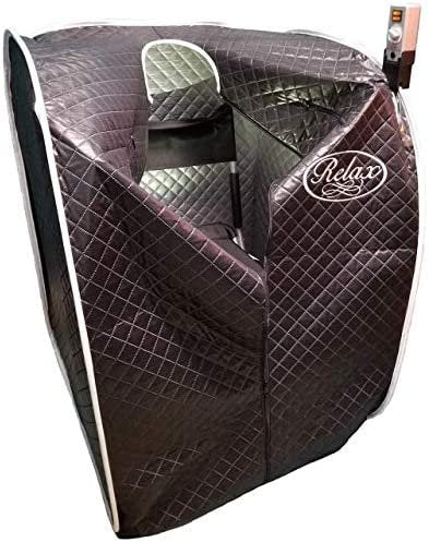 Relax Far Infrared Sauna with Black Tent Upgrade(Thicker Material and More Reflection)