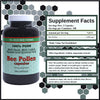 Y.S. Eco Bee Farms 100% Pure, Wild Crafted Bee Pollen Capsules - Organic Bee Pollen Vitamin Supplements Amino Acids, Organic Protein, Vitamin C, Vitamin B12 Gluten Free 2pk of 200ct w Bonus Key Chain
