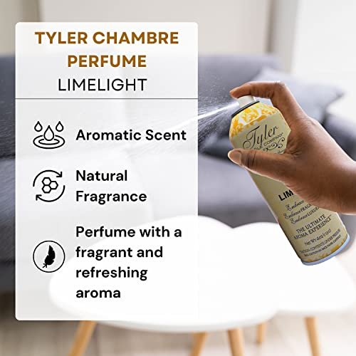 Tyler Candle Company Limelight Signature Fragrance Chambre Parfum - Luxury Scent Air Freshener Spray - Ultimate Aromatic Experience - Home Essentials - 3 Pack of 4 Oz Container with Bonus Key Chain