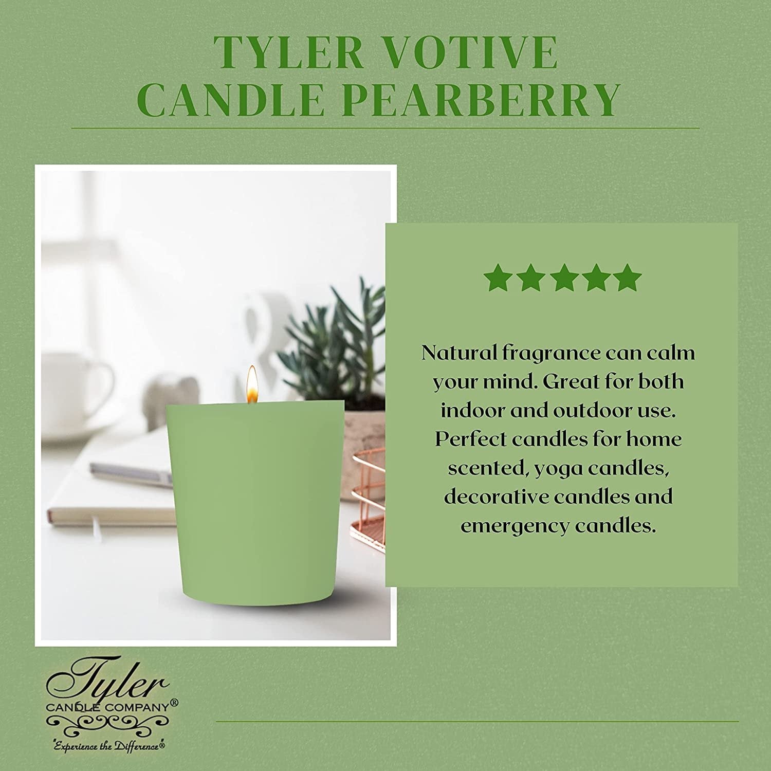 Tyler Candle Company Pearberry Votive Candles - Luxury Scented Candle with Essential Oils - 16 Pack of 2 oz Small Candles with 15 Hour Burn Time Each - with Bonus Key Chain