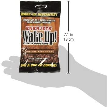 Enerjets Wake Up Energy Booster Drops Hazelnut Creme Flavor 12 Pack