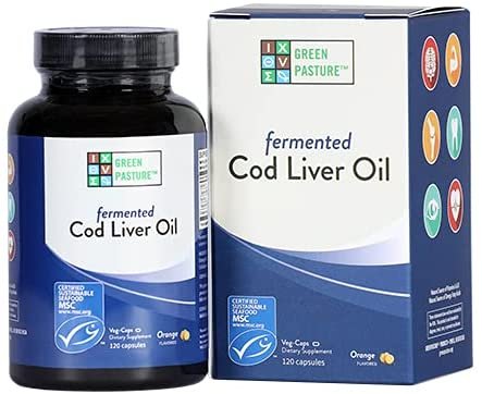 Blue Ice Fermented Cod Liver Oil Orange Flavor - 120 Caps